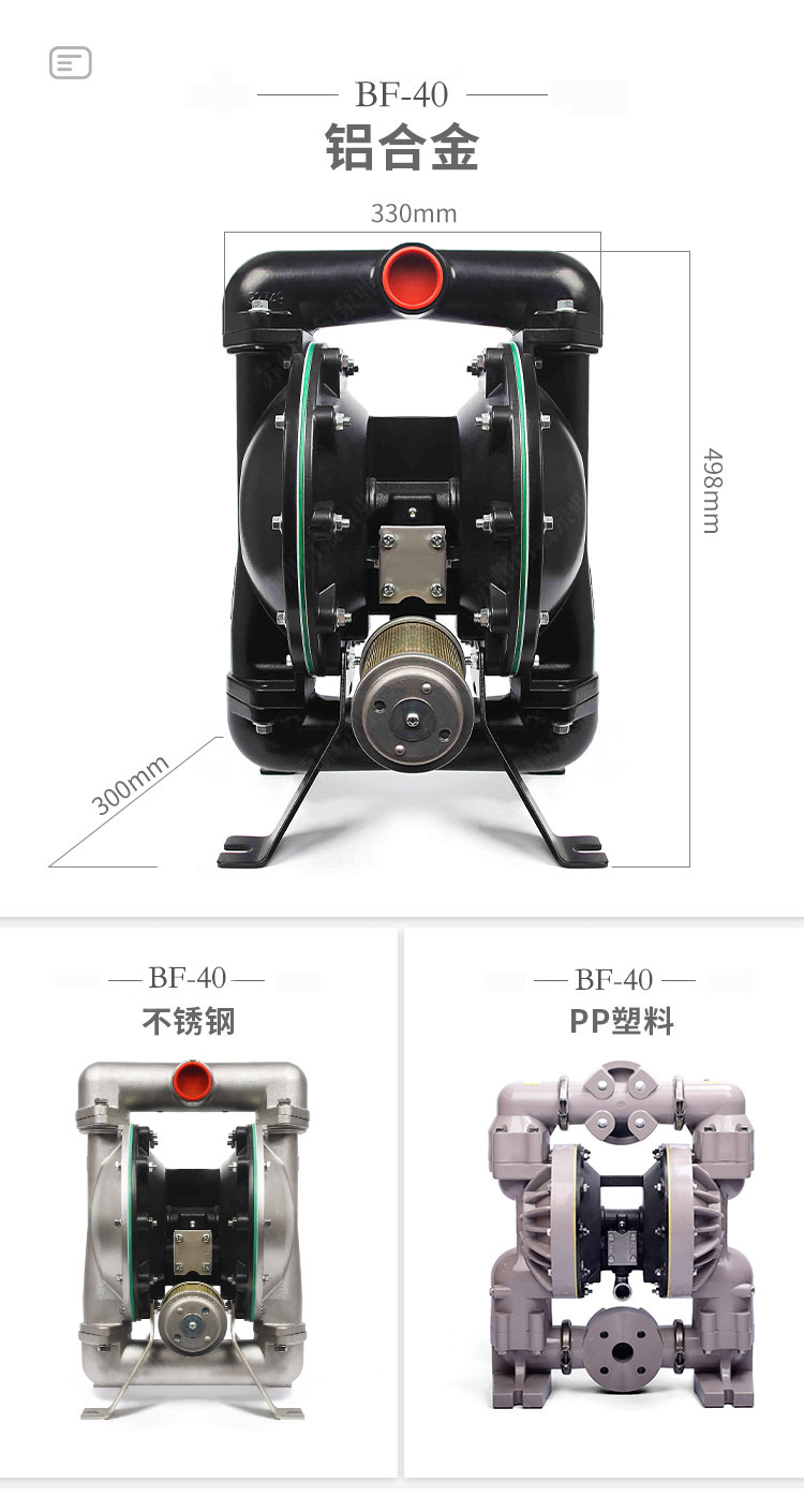 BF型大流量氣動隔膜（mó）泵(圖7)