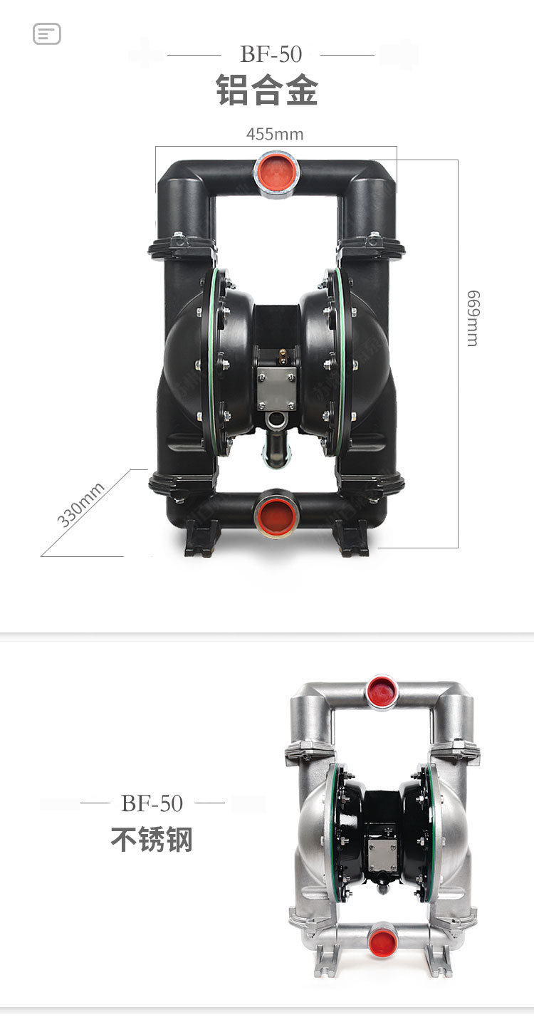 BF型大流量氣動隔膜（mó）泵(圖8)